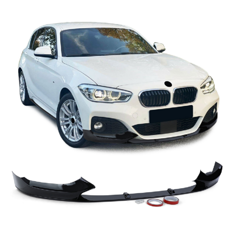 Frontspoiler P-Typ Schwarz Glanz Performance BMW 1er F20 F21 LCI M-Paket Frontlippe