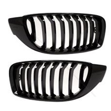 Grill Schwarz Glanz Nieren BMW 4er F32 F33 F36 Kühlergrill 435i 440i 425i