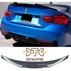 Heckspoiler V Typ Carbon Look BMW 4er Coupe F32 435i 440i 420i 425i Hecklippe + DTC CH-Gutachten