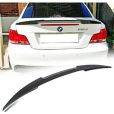 Hecklippe M4 Type Lackiert Schwarz Glanz BMW 1er E82 Coupe 1M Heckspoiler