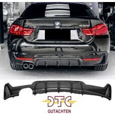 Diffusor 2-Rohr Carbon Look Performance BMW 4er F32 F33 F36 425i 428i M-Paket + DTC CH-Gutachten