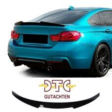 Heckspoiler M4 Typ Schwarz Glanz BMW 4er F36 Gran Coupe 435i 440i Hecklippe CH-Gutachten