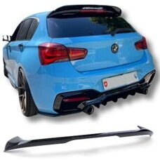 Dachspoiler P-Typ Schwarz Glanz Performance BMW 1er F20 F21 LCI Facelift 15-19 Heckspoiler