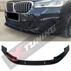 Frontspoiler P-Typ Schwarz Glanz Performance BMW 5er G30 G31 LCI Facelift M-Paket Frontlippe