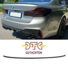 Heckspoiler M-Typ DTC CH-Gutachten Schwarz Glanz Lackiert BMW 5er G30 Hecklippe