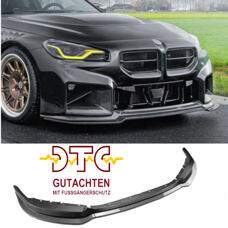 Frontspoiler C-Typ Carbon Look BMW M2 G87 Frontlippe + DTC Fussgängerschutz CH-Gutachten