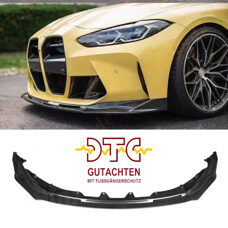 Frontspoiler V-Typ Echt Carbon BMW M4 G82 G83 M3 G80 G81 Frontlippe + DTC Fussgängerschutz CH-Gutachten