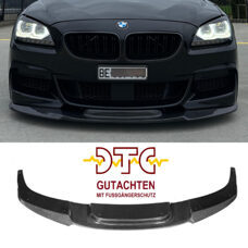 Frontspoiler Carbon BMW 6er M-Paket F13 F12 F06 650i 640d Frontlippe + DTC Fussgängerschutz