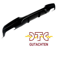 Diffusor P-Typ Schwarz Glanz mit DTC CH-Gutachten BMW E90 E91 4-Rohr Heckdiffuser