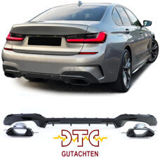 Diffusor M340i Schwarz Glanz CH-Gutachten Endrohre Auspuffblenden BMW 3er G20 G21