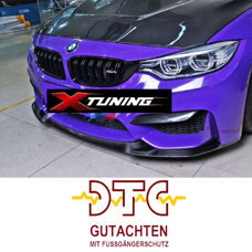 Frontlippe CS Type MIT DTC GUTACHTEN FUSSGÄNGERSCHUTZ Carbon BMW M4 F82 F83 M3 F80