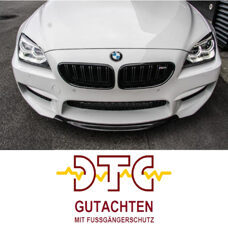 Frontlippe Carbon R-Type MIT DTC GUTACHTEN FUSSGÄNGERSCHUTZ BMW M6 F12 F13 F06