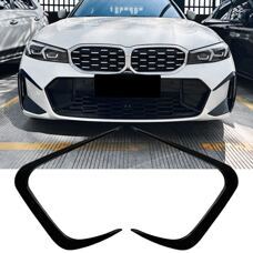 Flaps Aero Splitter Schwarz Glanz BMW 3er G20 G21 LCI Facelift ab 2022 Frontflaps