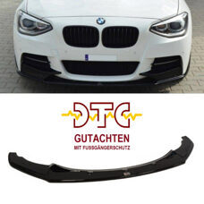 Frontspoiler FD1 Maxton Schwarz Glanz Gutachten Fussgängerschutz BMW 1er F20 F21 M-Paket Frontlippe