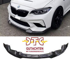 Frontlippe CS-Typ Carbon BMW M2 F87 Competition M2C Frontspoiler ab 2019 + DTC-Gutachten Fussgängerschutz