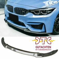 Frontlippe CS Type DTC CH-GUTACHTEN FUSSGÄNGERSCHUTZ Carbon Look BMW M4 F82 F83 F80 M3 Frontspoiler