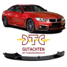 Frontspoiler P-Type Schwarz CH-GUTACHTEN DTC FUSSGÄNGERSCHUTZ BMW 4er F32 F33 F36 M-Paket Frontlippe