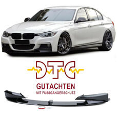 Frontspoiler P-Type Schwarz Glanz BMW F30 F31 M-Paket MIT DTC GUTACHTEN FUSSGÄNGERSCHUTZ