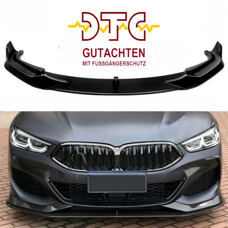 Frontspoiler A-Typ Schwarz Glanz BMW 8er G14 G15 G16 M850i 840i + DTC Gutachten Fussgängerschutz