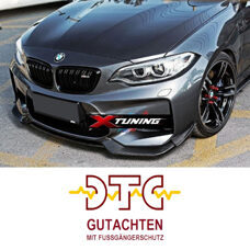 Frontlippe V-Type MIT DTC CH-GUTACHTEN FUSSGÄNGERSCHUTZ Carbon Frontspoiler BMW M2 F87 2016-2019