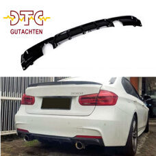 Diffusor 2-Rohr  DTC CH-Gutachten Schwarz Glanz Performance BMW 3er F30 F31 335i 335d 340i Diffuser