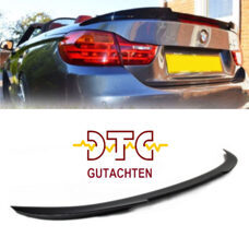 Hecklippe M4 Type DTC Gutachten Schwarz Glanz BMW 4er F33 F83 Cabrio 435i 428i Heckspoiler