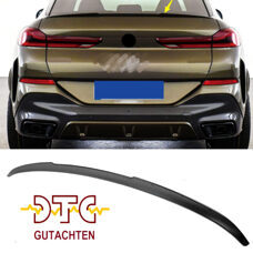 Heckspoiler P-Typ Schwarz Matt BMW X6 G06 Tuning Hecklippe + DTC CH-Gutachten