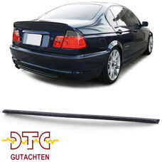 Heckspoiler M-Typ Schwarz Glanz BMW E46 Limousine Hecklippe + DTC CH-Gutachten