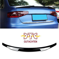 Heckspoiler M4 Type mit DTC CH-Gutachten Schwarz Glanz Audi A4 B8 Facelift 2013-2016