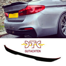 Heckspoiler P-Typ DTC Gutachten Schwarz Glanz Lackiert BMW 5er G30 M5 F90 Hecklippe