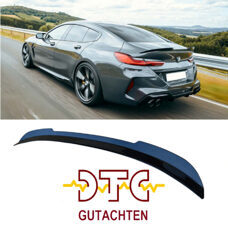 Heckspoiler P-Typ Schwarz Glanz BMW 8er G16 Gran Coupe M850i 840i mit DTC Gutachten