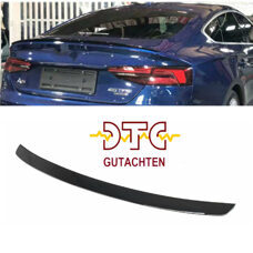 Heckspoiler A-Typ Audi A5 S5 RS5 F5 8W Sportback 4-Türig Schwarz Glanz Hecklippe + DTC CH-Gutachten