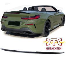 Heckspoiler V-Typ Schwarz Glanz BMW 8er G14 840d 850i M8 F91 Cabrio + DTC-Gutachten