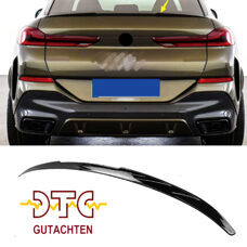 Heckspoiler P-Typ Schwarz Glanz BMW X6 G06 Tuning Hecklippe X6M + DTC CH-Gutachten