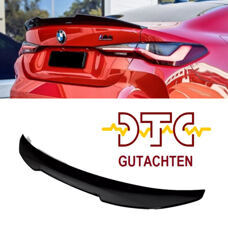 Heckspoiler PSM Style Schwarz Glanz BMW M4 G82 4er G22 440i 430i Coupe Hecklippe + DTC-Gutachten