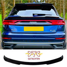 Dachspoiler Schwarz Glanz Audi Q8 SQ8 ab 2018 Heckspoiler + DTC CH-Gutachten