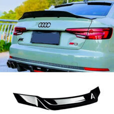 Heckspoiler R-Typ Schwarz Glanz Audi A4 B9 8W 15-23 Limousine Hecklippe