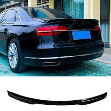 Heckspoiler V-Type Audi A8 S8 D4 Schwarz Glanz Hecklippe