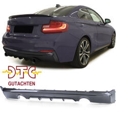 Diffusor P-Type 2-Rohr Carbon Look Performance BMW 2er F22 F23 Heckdiffuser M235i M240i + DTC CH-Gutachten