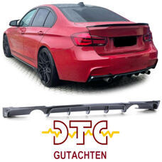 Diffusor P-Type Performance 2-Rohr Carbon Look BMW 3er F30 F31 335i 335d 340i Diffuser + DTC CH-Gutachten