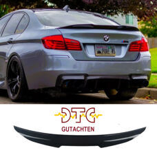 Heckspoiler PSM-Type BMW F10 M5 Schwarz Glanz Lackiert Hecklippe + DTC CH-Gutachten