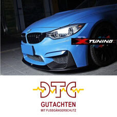 Frontlippe P-Type Carbon BMW M4 F82 F83 F80 M3 Spoiler + DTC Gutachten mit Fussgängerschutz