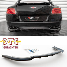 Diffusor Bentley Continental GT V8 S Mk2 Heckdiffusor Splitter Schwarz Glanz + DTC CH-Gutachten