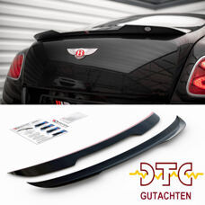 Heckspoiler Bentley Continental GT V8 S Mk2 Hecklippe Schwarz Glanz + DTC CH-Gutachten