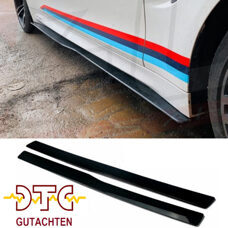 Schweller PM-Type Schwarz Glanz Performance BMW M4 F82 F83 + DTC-Gutachten Seitenschweller