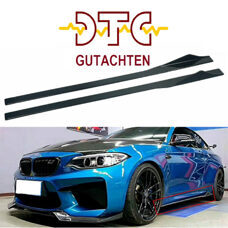 Schweller M-Type MIT DTC CH-GUTACHTEN Schwarz Glanz BMW 2er F22 F23 M2 F87 Seitenschweller M2C Competition