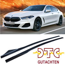 Seitenschweller V-Typ Schwarz Glanz BMW 8er G16 Gran Coupe M850i 840i Skirts + CH-Gutachten