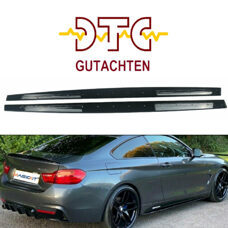 Schweller P-Type mit DTC Gutachten Schwarz Glanz BMW 4er F32 F33 F36 435i 440i 425i