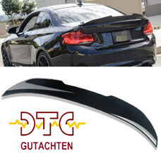 Heckspoiler PSM MIT DTC CH-Gutachten Schwarz Glanz BMW M2 F87 F22 Hecklippe