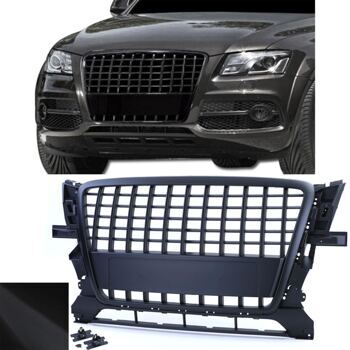 Grill RSQ5 Look Audi Q5 2008-12 Schwarz Matt Waben Gitter Kühlergrill